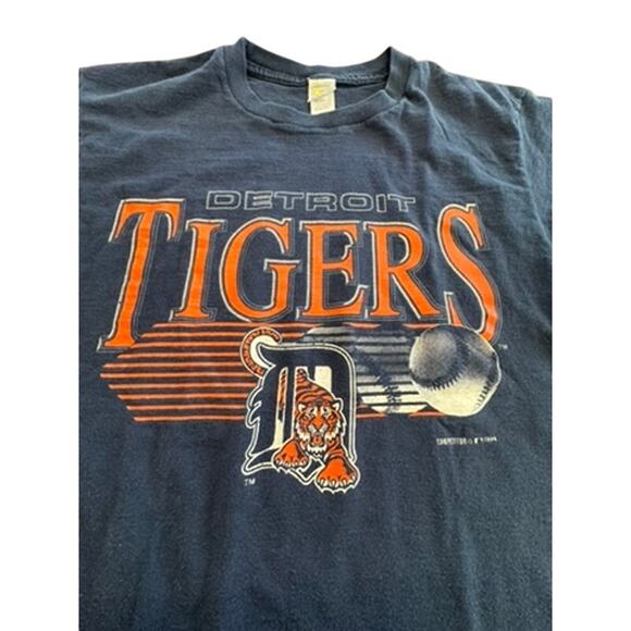 "COMPETITOR" VIntage Detroit Tigers T-Shirt SZ L Baseball Y2K 1994 Grandpa Core - Picture 6 of 8